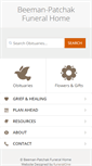Mobile Screenshot of beeman-patchakfuneralhome.com